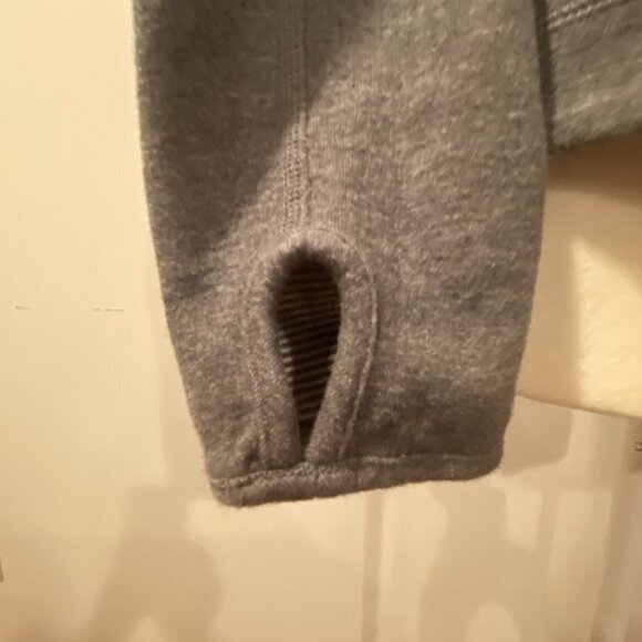 J CREW Women's Gray reversible Cow Neck with Drawstring Sweatshirt, Size Small - Picture 5 of 8